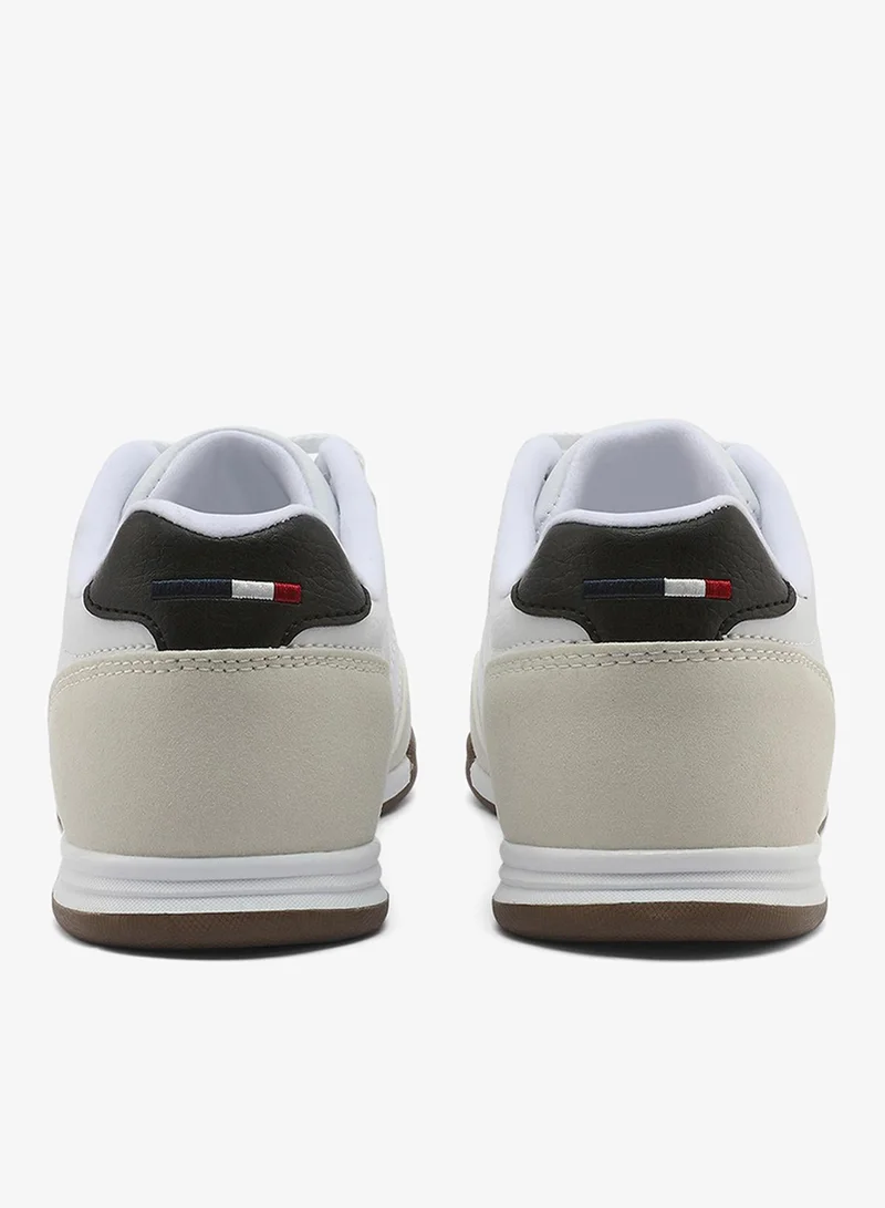 U.S. Polo Assn. white Women's White Low-Top Sneakers - Lightweight Lace-Up Design, Comfortable for Everyday Outfits for Women | Best Price UAE